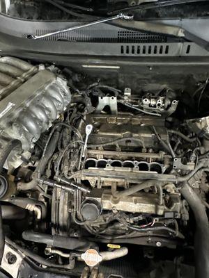 intake manifold gaskets and spark plug replacement on hyundai tuscan