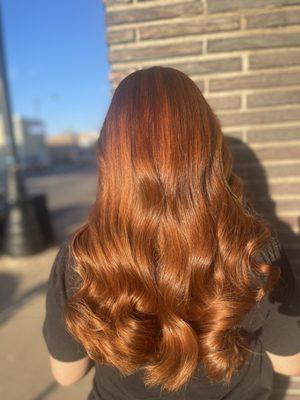 Copper hair