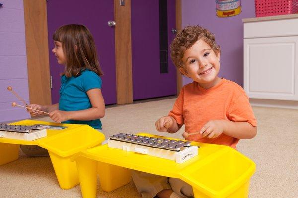 School age children learn to read and write music and rhythms in our after school classes on Tuesday & Thursday. Ages 5-7 years!