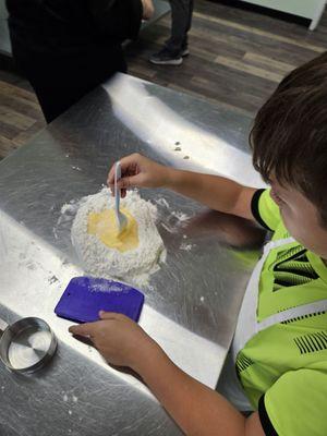 Handmade dough for pasta