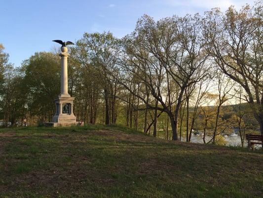 Major General Joseph Spencer memorial overlooking the CT River.