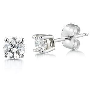 Diamond earrings and diamond studs at London Gold.