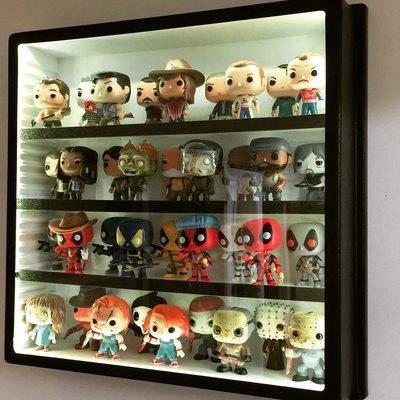 Pop Vinyl Display-go with LED and adjustable shelves