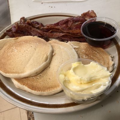 Pancakes with bacon and other delicious griddle specials