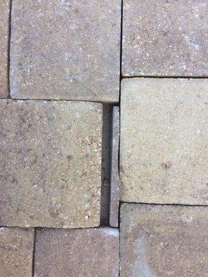 Paver cut incorrectly