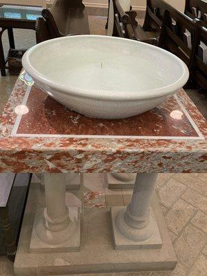 Holy water font