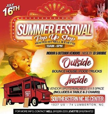 Summer Business PopUp in Lumberton, NC