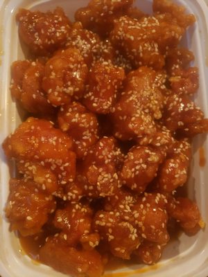 Sesame chicken. Huge portion!