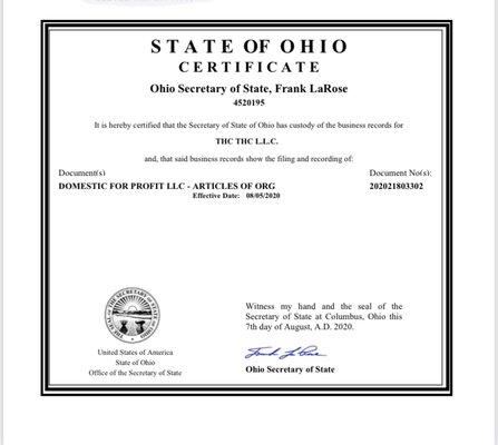 My business certification