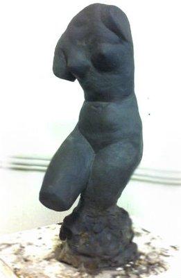 Adult student's master copy, clay