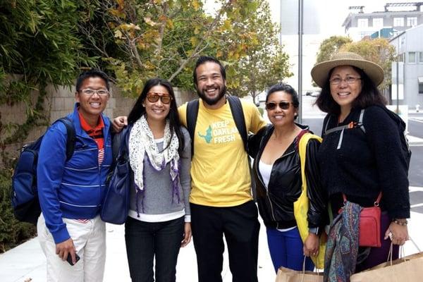 Happy foodies with SAVOR OAKLAND and Carlo our tour guide. THANKS! :)