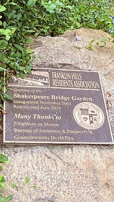 Shakespeare Bridge Garden