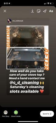 I can bring all appliances back to life 440-879-8449 How well do you take care of your stove ? Let's get cleaned up !