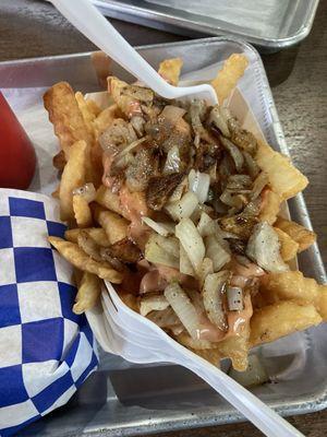 "Dirty" fries.