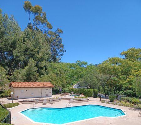 Zoom to see that the pool area has been ignored and is in disrepair. $1MM cash in reserve don't dare spend any on the upkeep?