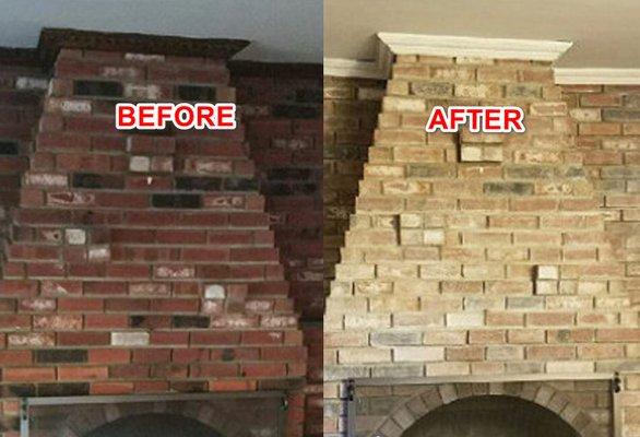 Brick Staining and Brick Painting, available service at Kettering Kustom Masonry.