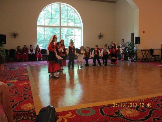 Williamsburg Greek Festival 2019: One of several troupes performing syrtakis