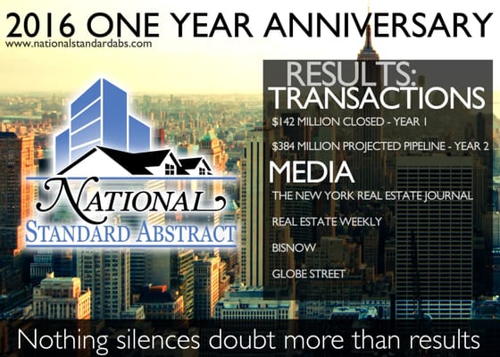 National Standard Abstract celebrates its One Year Anniversary