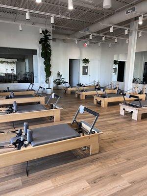 Reformer area in new studio