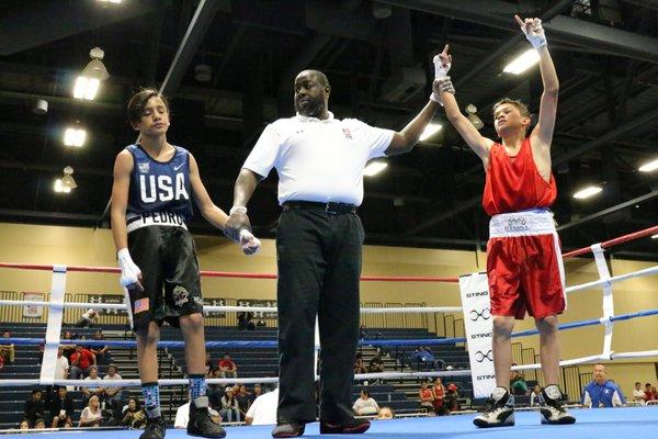 Danny Beats Pedro Tejada from Jerry Ortiz boxing Gym at the 2017 Western Regional Qualifier