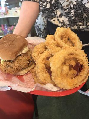 The Double Good with home made Onion Ring