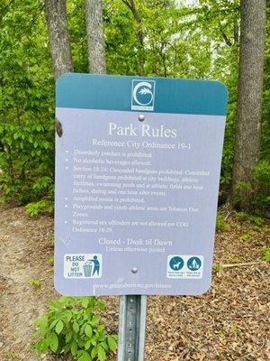 Park rules