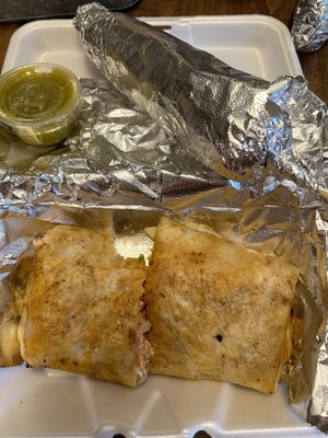 Burrito California with chicken