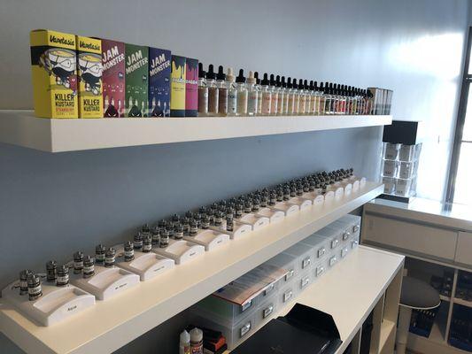 Great selection of premium and third party e-liquids!