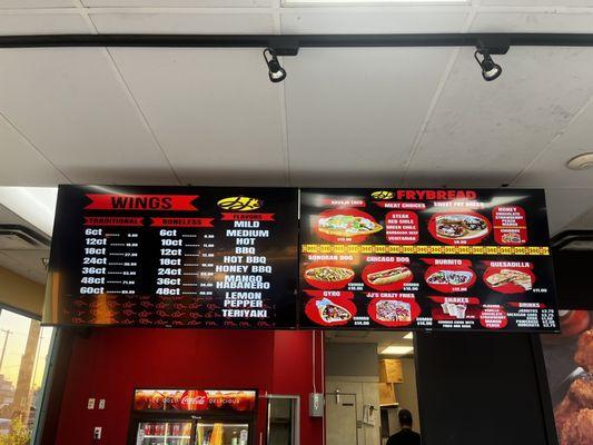 Store menu