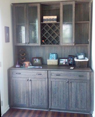 Charleston Glass in these cabinets