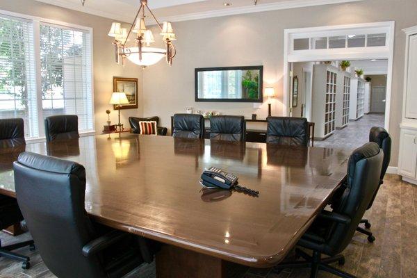 The Northern Conference Room, but how did we get this massive table in here? (conference rooms are available to rent out for the day!)