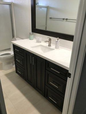 new vanity&quartz top