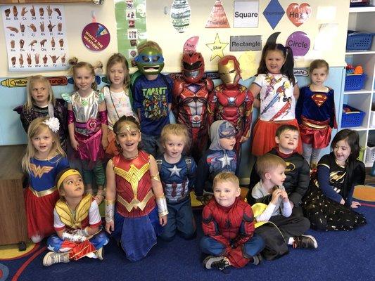 We love special dress-up days like Superhero Day