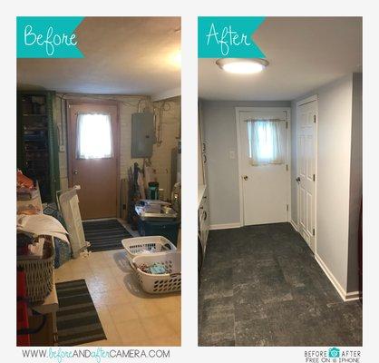 Niles, laundry room remodel