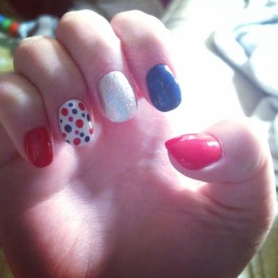 Here's my 4th of July nails they did for me :)