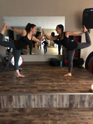 Yoga instructors at Primal ReBOUND