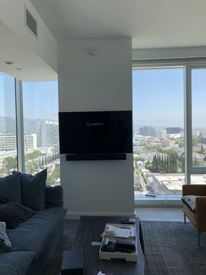 Tv install with a Sonos sound bar