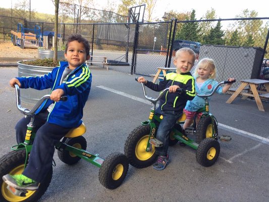 Our full time preschoolers love spending time in our playground!