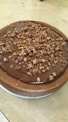 Triple chocolate cheesecake