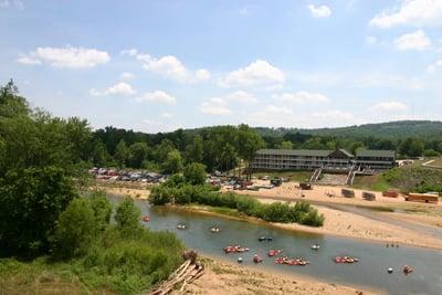 The Rosecliff Lodge is Current River's only riverfront lodging.  Located at The Landing in Van Buren, Mo.