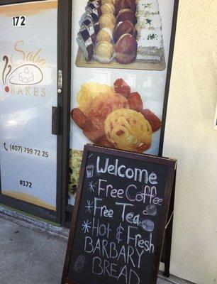 Persian bakery in the back of a small business plaza. Go on in!