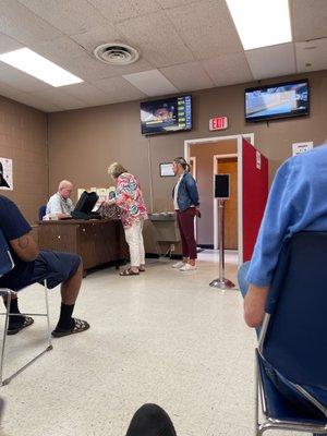 Reception and waiting area