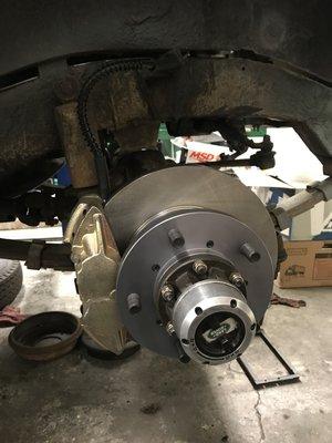 Disc brake conversion on Land Rover Series IIa