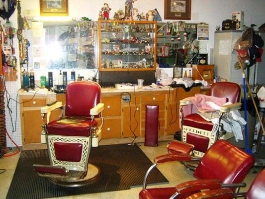 Classic barber shop interior