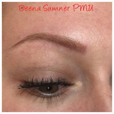 Healed stardust brow. Natural looking results