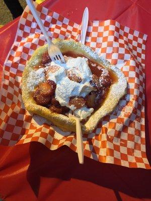 $7 fry bread w/ whipped cream & strawberries