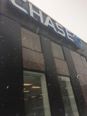 Chase Bank . Flatbush ave and Church ave ! ( snowy day)