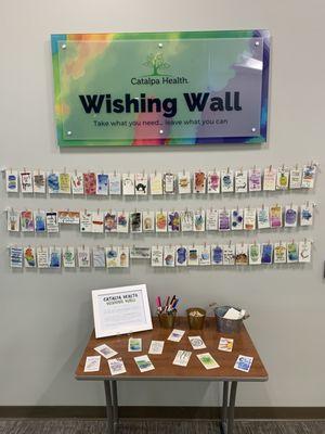 Wishing Wall - take what you need, leave what you can.