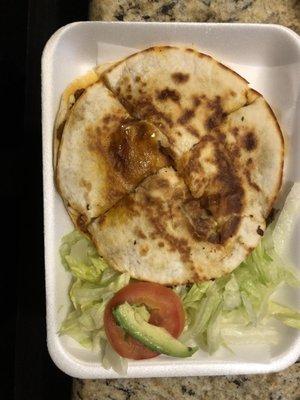 Small quesadilla only 2.50