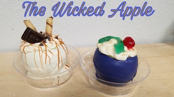 Stuffed Apples.  We stuff our apples with Cheesecake Filling, ganache, or even Caramel. Come try yours today!